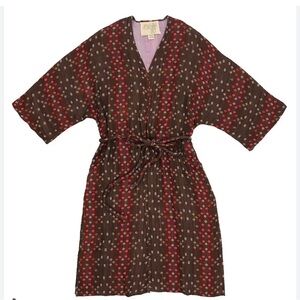 Ace & Jig Genevieve duster robe S reversible Brandy Daybreak coverup